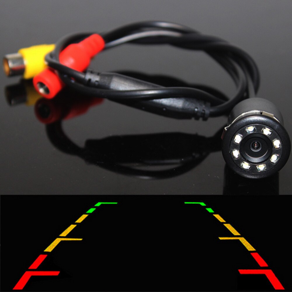 Achteruitrijcamera Parking Assistance Auto Achteruitrijcamera Waterdichte Reverse Geen AV Kabel CCD + LED Backup 170 graden de re para aut