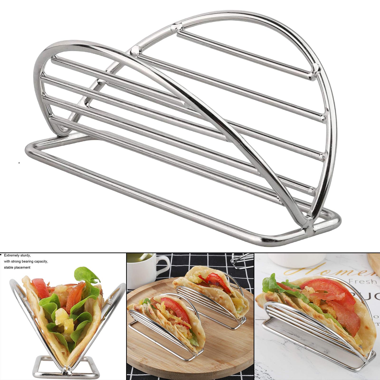 Support à tacos en acier inoxydable, support à coque pour tacos, pour Barbecue de Restaurant à domicile