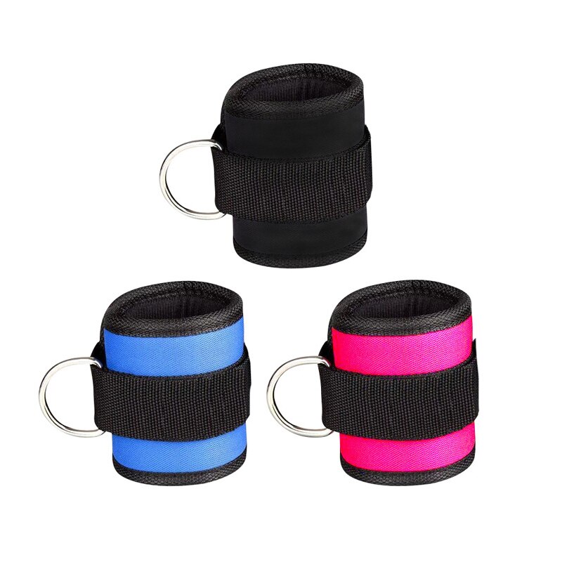1 uds/2 uds Fitness ajustable D-anillo tobillo Pie de apoyo de tobillo Protector gimnasio pierna polea con hebilla deportes Protector para pies