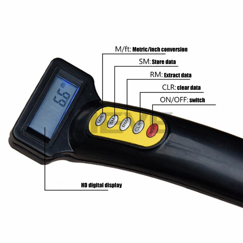 digital display telescopic measuring wheel distance 0-99999m long distance meter measure wheel