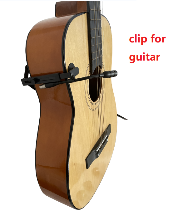 Micrófono de instrumento Pipa guitarra acústica jugando micrófono único inalámbrico o clip 0-15,8 CM