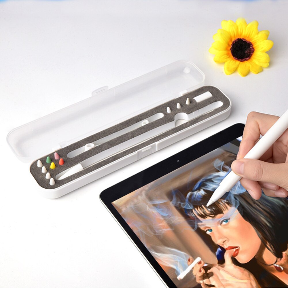 CASPTM a prueba de golpes Portable Clear Travel carry Case Holder para Ipad Pencil caja protectora para Apple Pencil 1 2 accesorios