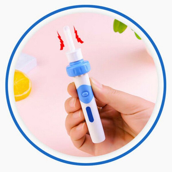 Electric Cordless Vacuum Ear Cleaner Safe Painless Cleaning Wax Remover Tool M2