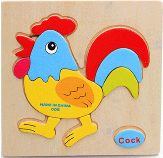 Baby Spielzeug Holz Puzzle Nette Cartoon Tier Intelligenz Kinder Bildungs Gehirn Teaser Kinder Tangram Formen Jigsaw