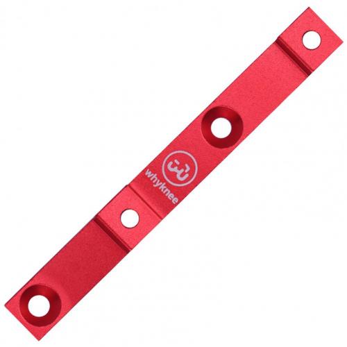 Fiets Fles Houder Adapter Stabiliteit Anti-Oxidatie Levendige Kleur Fiets Bidonhouder Gat Positie Richter Voor Fiets: Red Double Holes