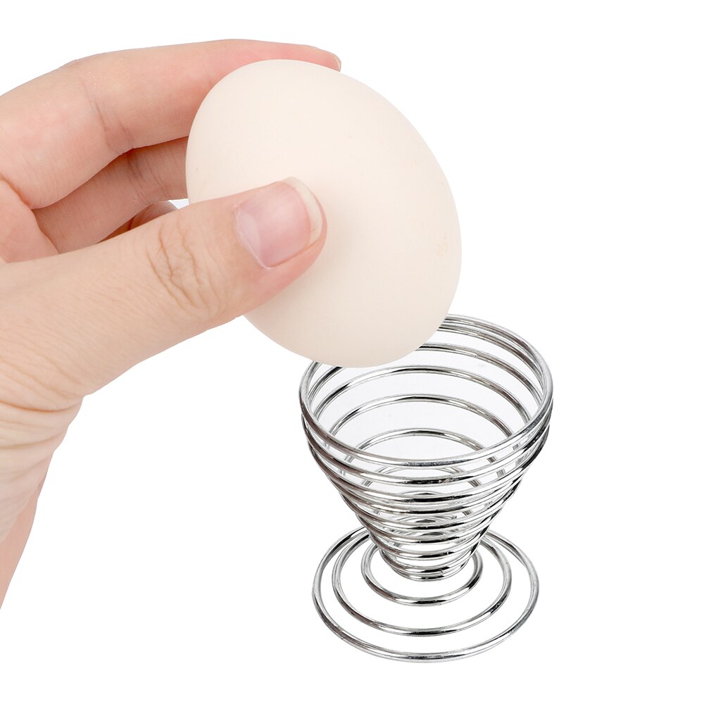 HILIFE Boiled Eggs Holder Cooking Tool Egg Tools Wire Tray Egg Cup Stainelss Steel Spring Stand Storage Rack Kitchen Gadgets