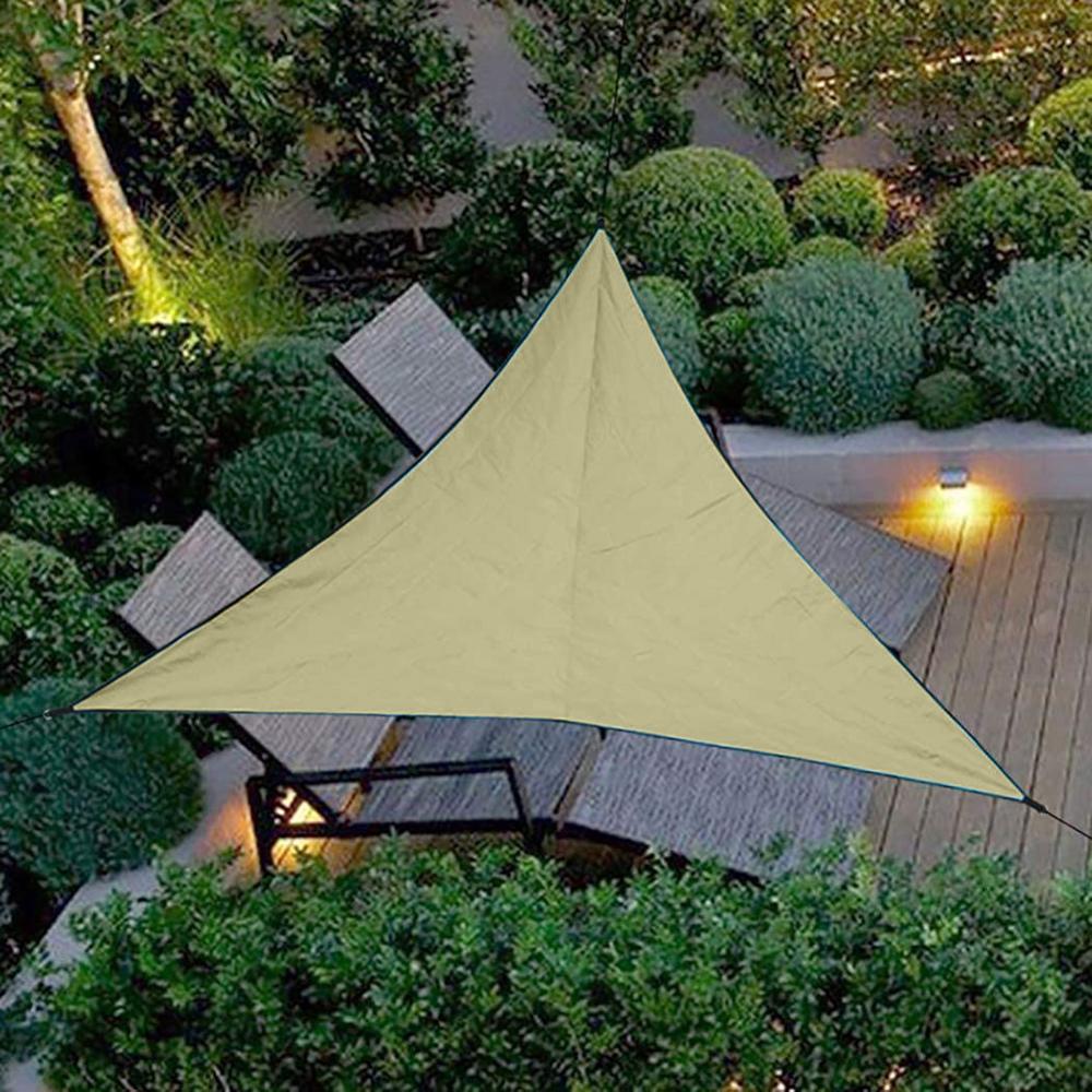 3m slidstærkt udendørs vandtæt trekant baldakin fortelt praktisk multifunktionel vandring camping gårdhave solskærm telt: -en
