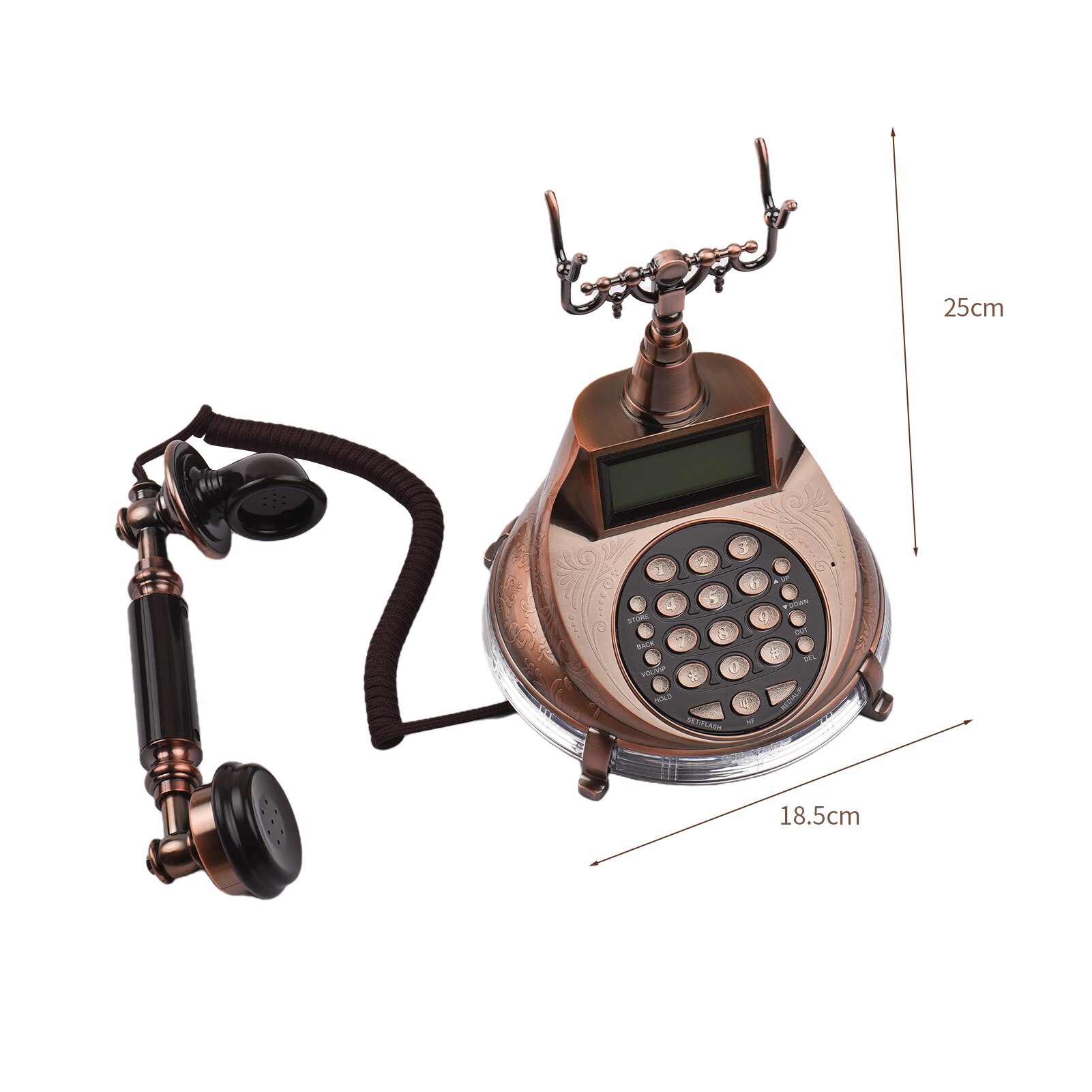 Vaste Telefoon Vintage Retro Stijl Telefoon Bureau Vaste Telefoon Ondersteuning Handsfree/Herhalen/Flash/Speed Dial/Ring Volumeregeling