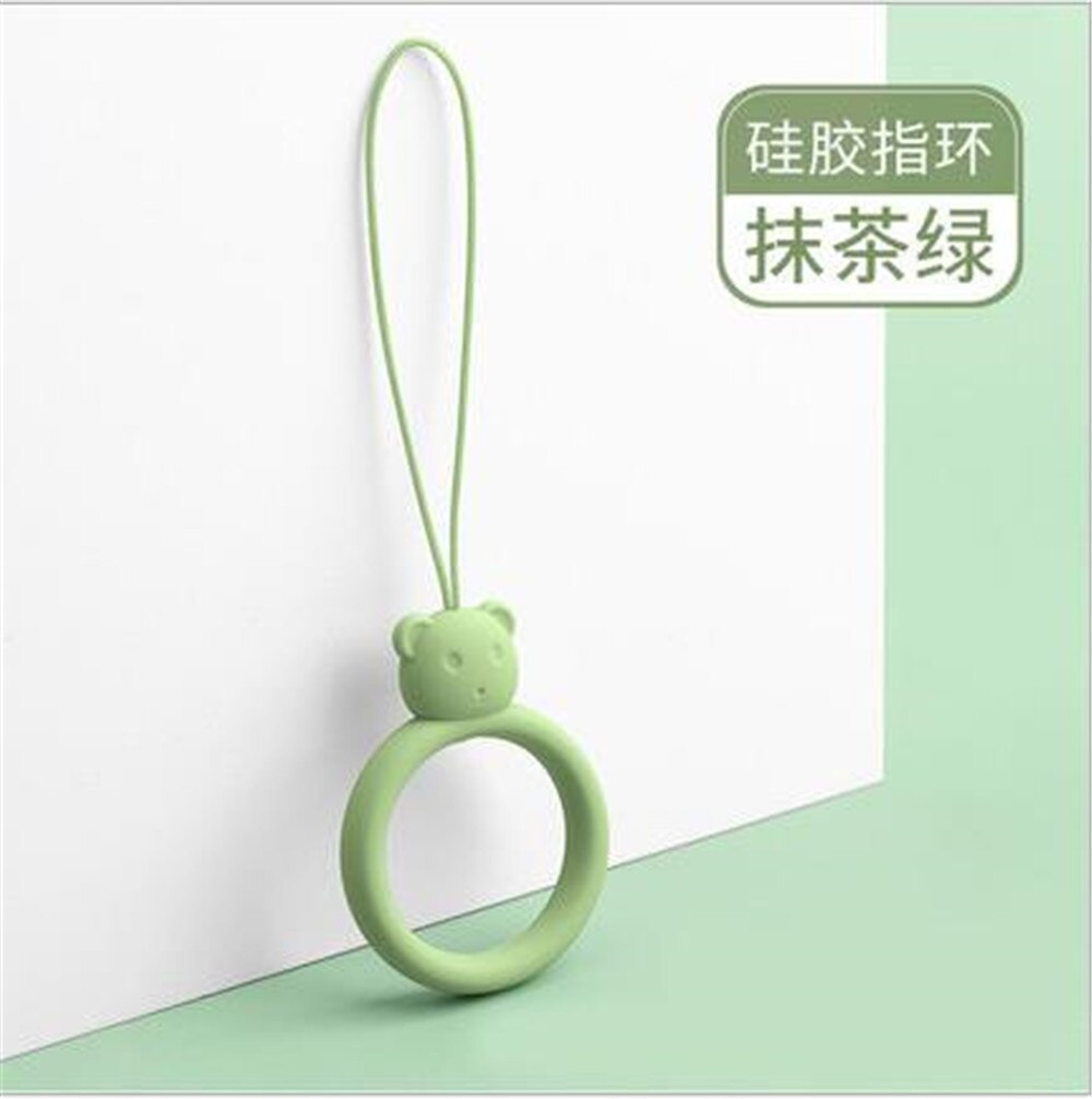 Silicone Ring Ring Bear Liquid Silicone Cell Phone Lanyard Electronic Cigarette Lanyard Headphone Case Pendant U Disk Lanyard: P11