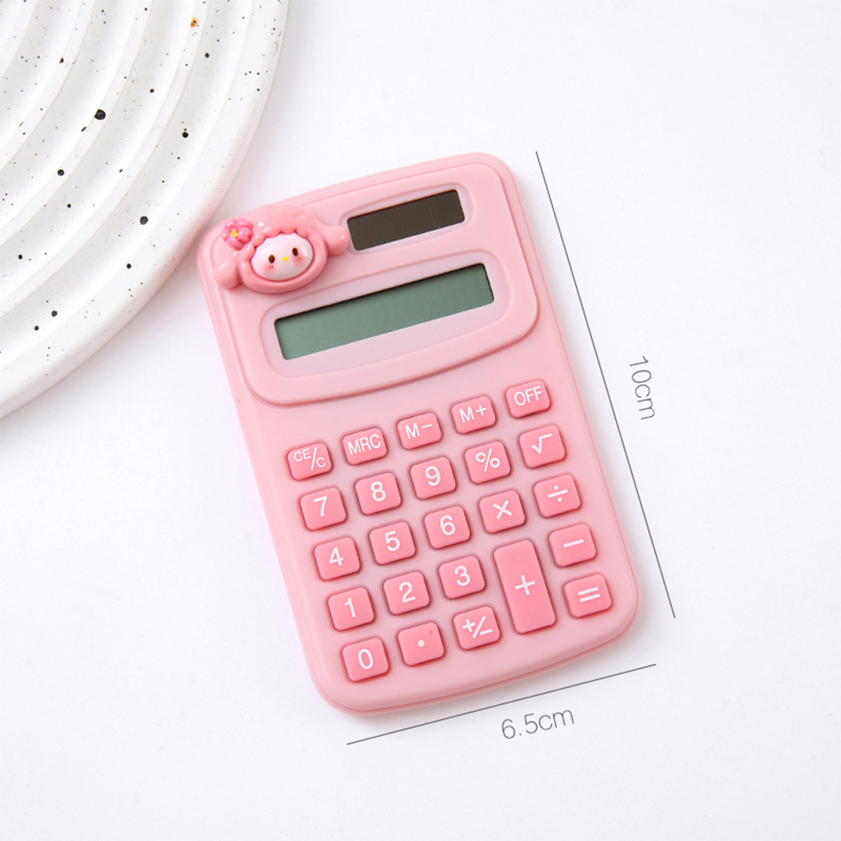 Portable Mini Cute Calculator Cartoon Digit Calculator Students Office School Supplies Stationery: Orange