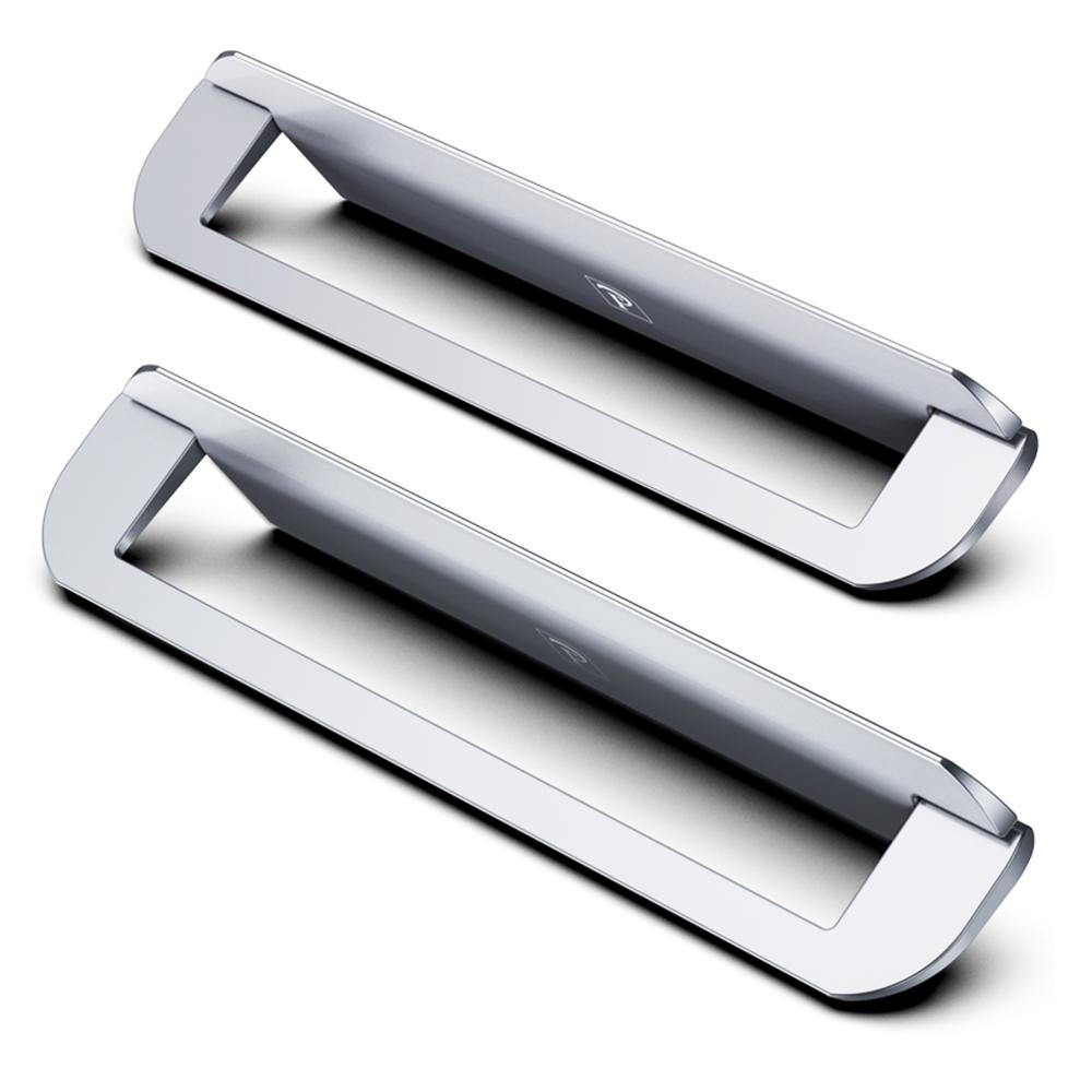 Soporte para portátil, accesorios para notebook, soporte de ordenador portátil, soporte plegable para portátil, Mini soporte de refrigeración, accesorios para macbook pro: White
