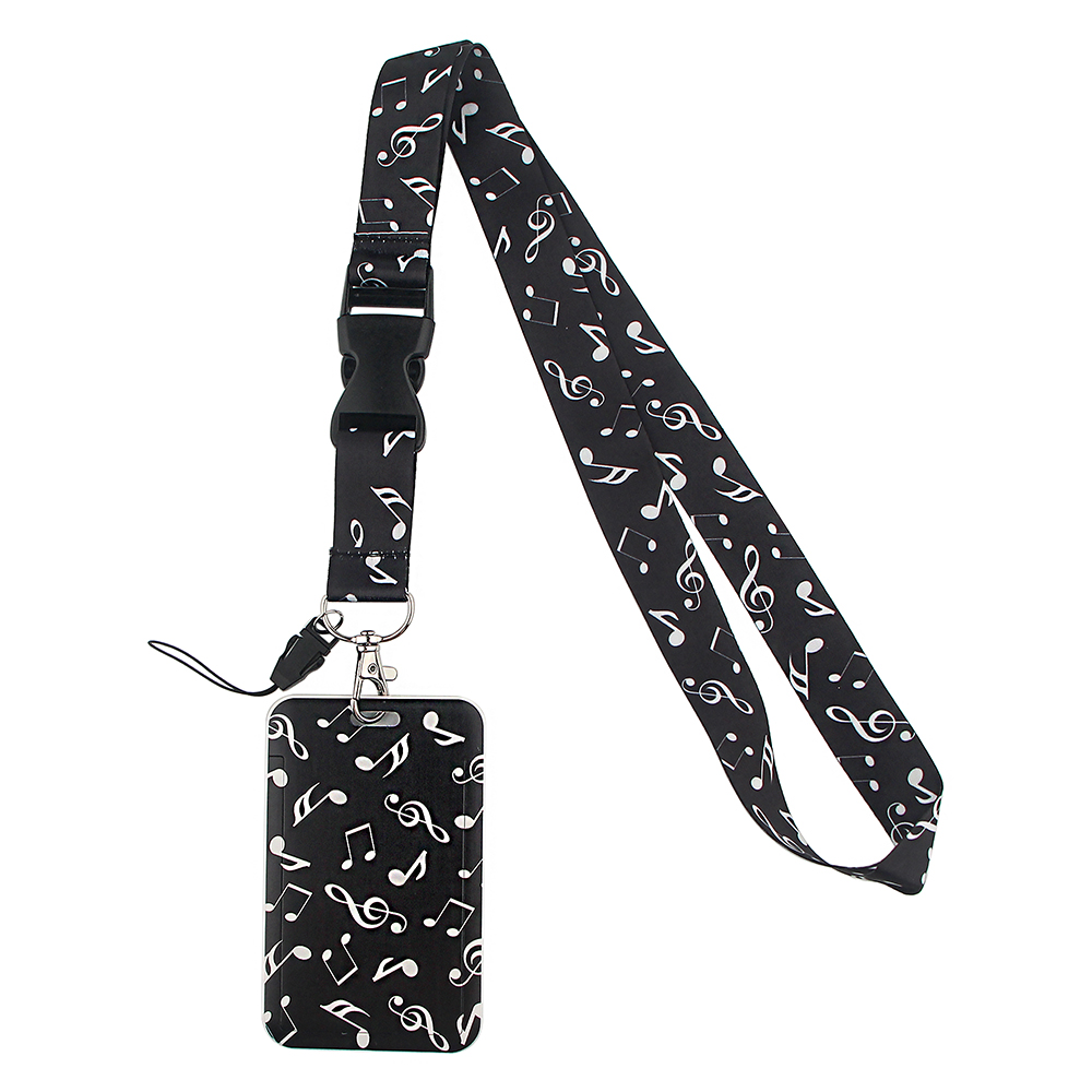 JF464 Musical Note Keychain Art Lanyard For Keys Keychain Lanyard Strap For Phone Accessories Lanyards Neck Strap Keyring: 3