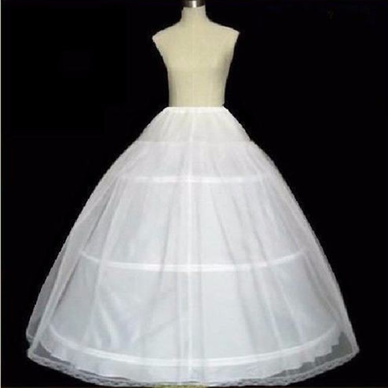 Wit 3 Hoops Petticoat Onderrok Voor Trouwjurk Bruidsjurken In Voorraad