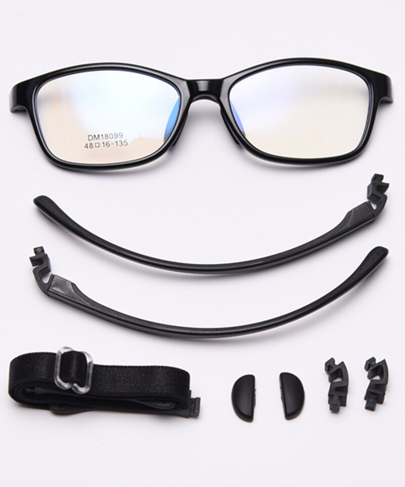 Peekaboo square optical glasses frame kids silicone girls boy child glasses for baby accessories purple blue double color: black with clear