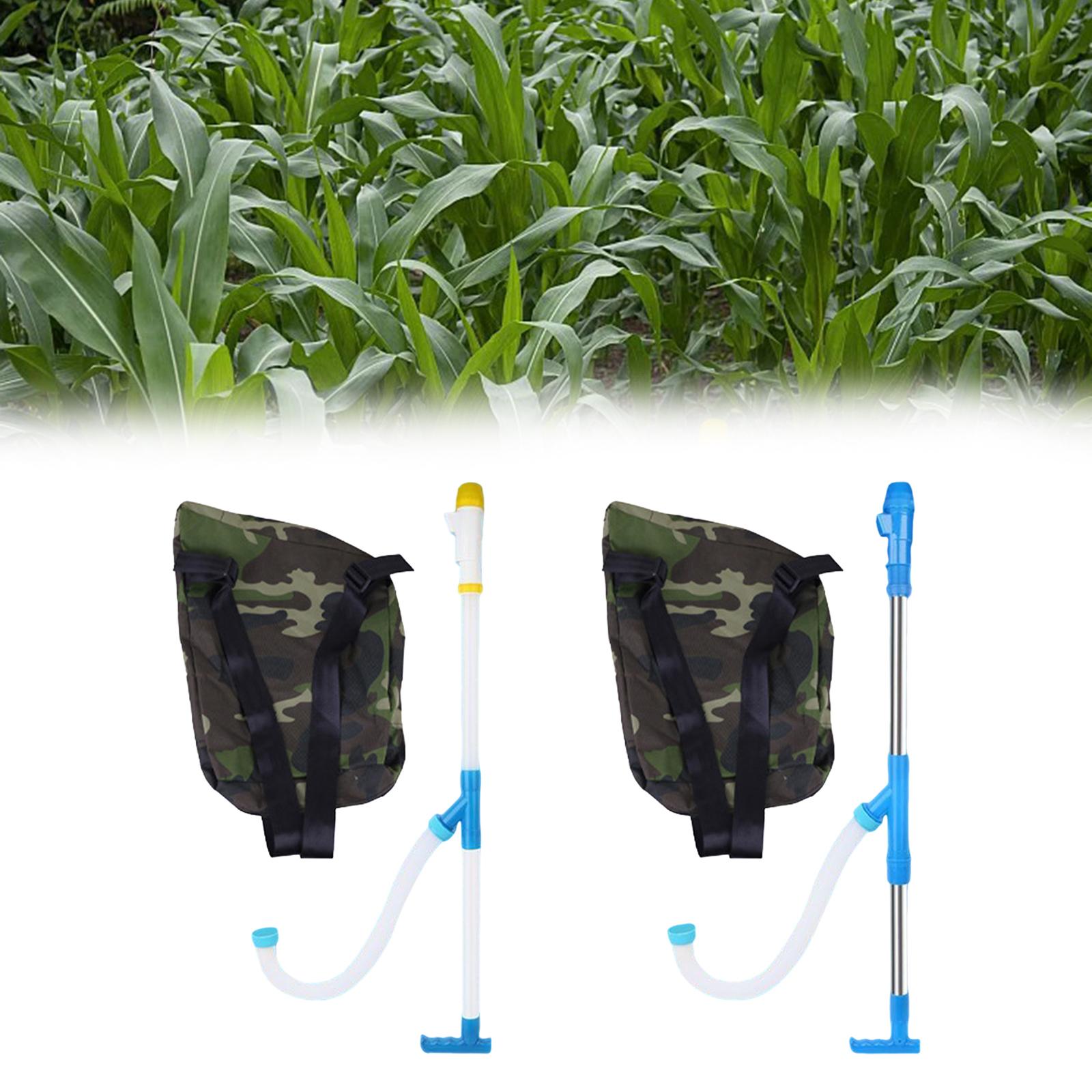 Gjødselspreder slitesterk håndholdt storkapasitet multifunksjonell landbruksgjødselapplikator til maisplen hagetorv