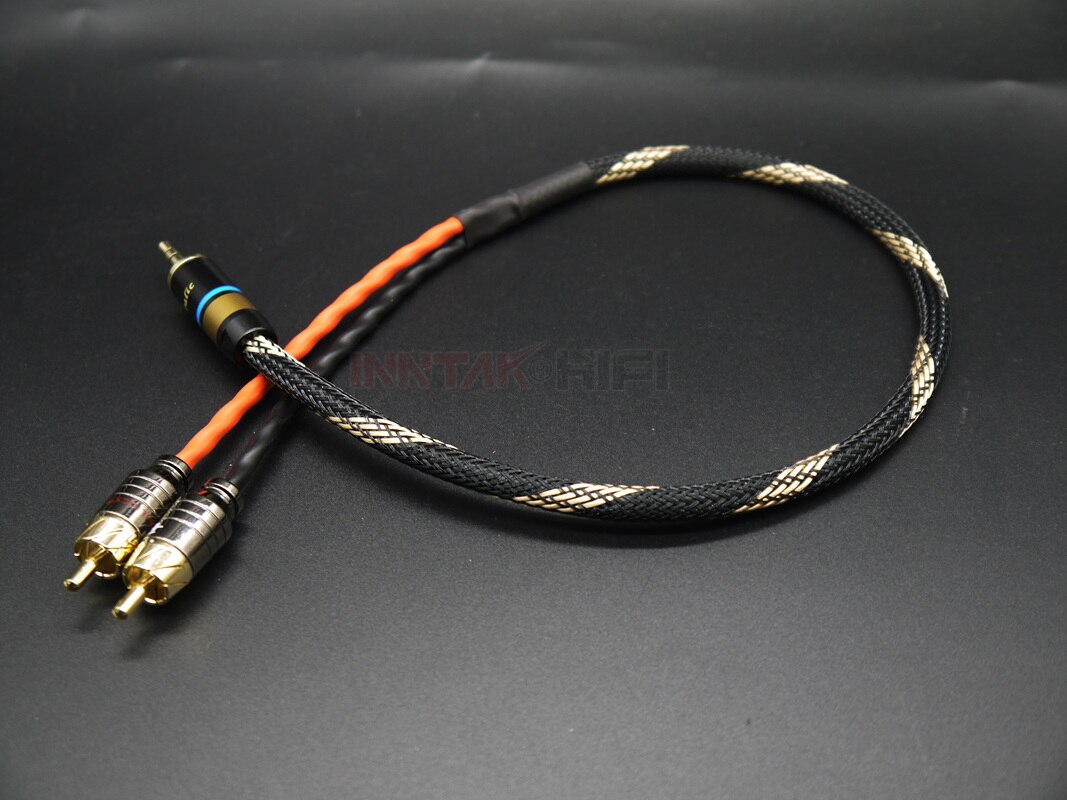 HIFI CANARE L-4E6S 3.5mm To 2 RCA Audio Cable / Stereo Audio Cable 0.3m 0.5m 1m 1.5m 2m 3m 5M