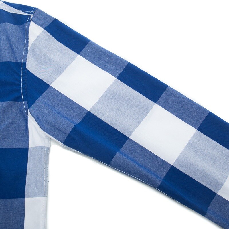 Casual Mannen Klassieke Plaid Shirt Lange Mouwen Mannen Katoen Lange Mouwen Plaid Shirt Casual Revers Shirt shirt Mannen