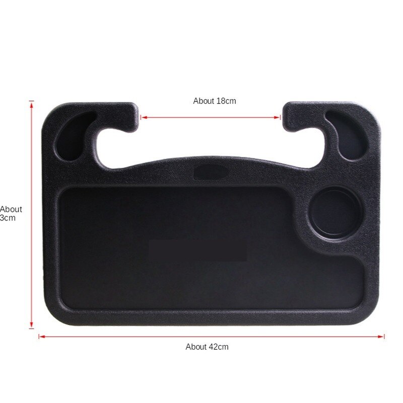 Car Laptop Desk Car with Multifunctional Chair Back Dining Table Steering Wheel Desk Auto Steering Wheel Tray Drink Holder