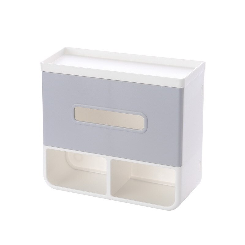 Artículos para el hogar, cosas pequeñas, necesidades diarias, aparatos de cocina prácticos creativos, caja de pañuelos para el baño caja de almacenamiento: simple gray