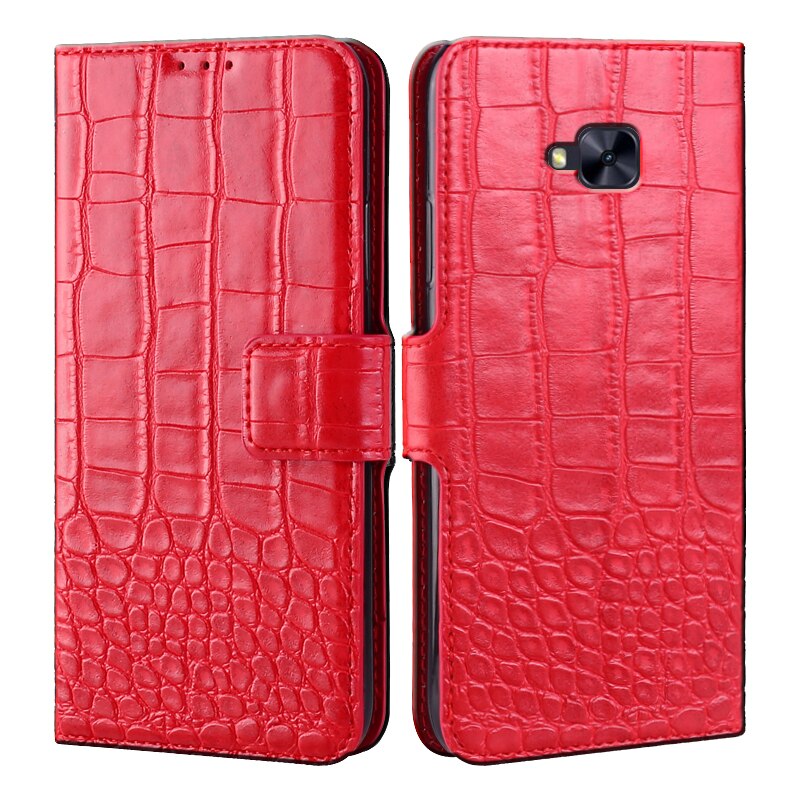 Vintage Phone Case Cover for Asus Zenfone 4 Selfie ZD553KL ZB553KL X00LD X00LDA Capa Leather Holster Wallet Protective Case