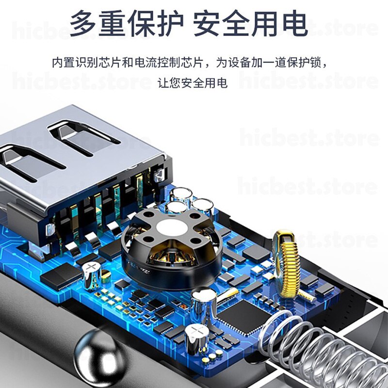 45W Aluminum PD Car Charger for iPhon Car PD Charger PD3.0 FCP SCP AFC Auto Adapter for iPhon 12 SE 11 Pro Samsung S20 Huawei