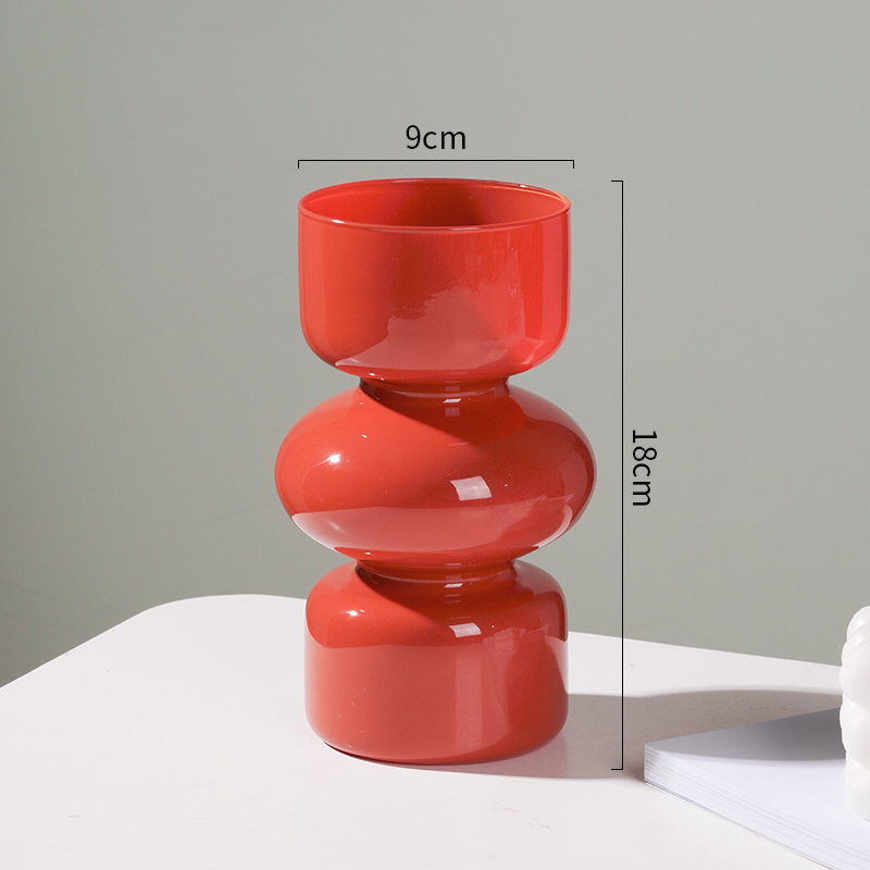 Glazen Vaas Nordic Home Decoratie Kamer Decor Bloemenvaas Bloempot Home Decor Vaas Decoratie Desktop Vaas: meer blauw