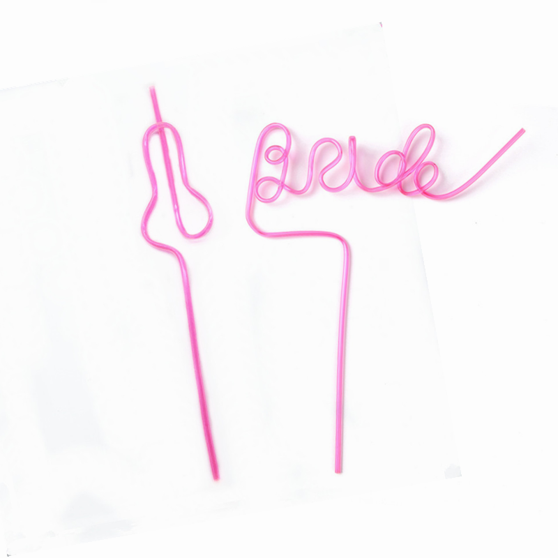 Bridal Shower Bachelorette hen Party Bride to be Wedding engagement bridesmaid table centerpiece decoration favor straw