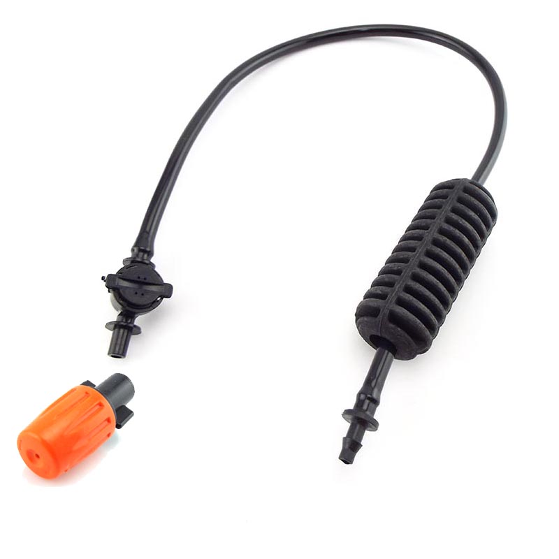 Hagehengende vannsprøytedyse sprinklersett forstøvende sprinklersett grønnsaksvanning vanning for drivhushage: Burgunder