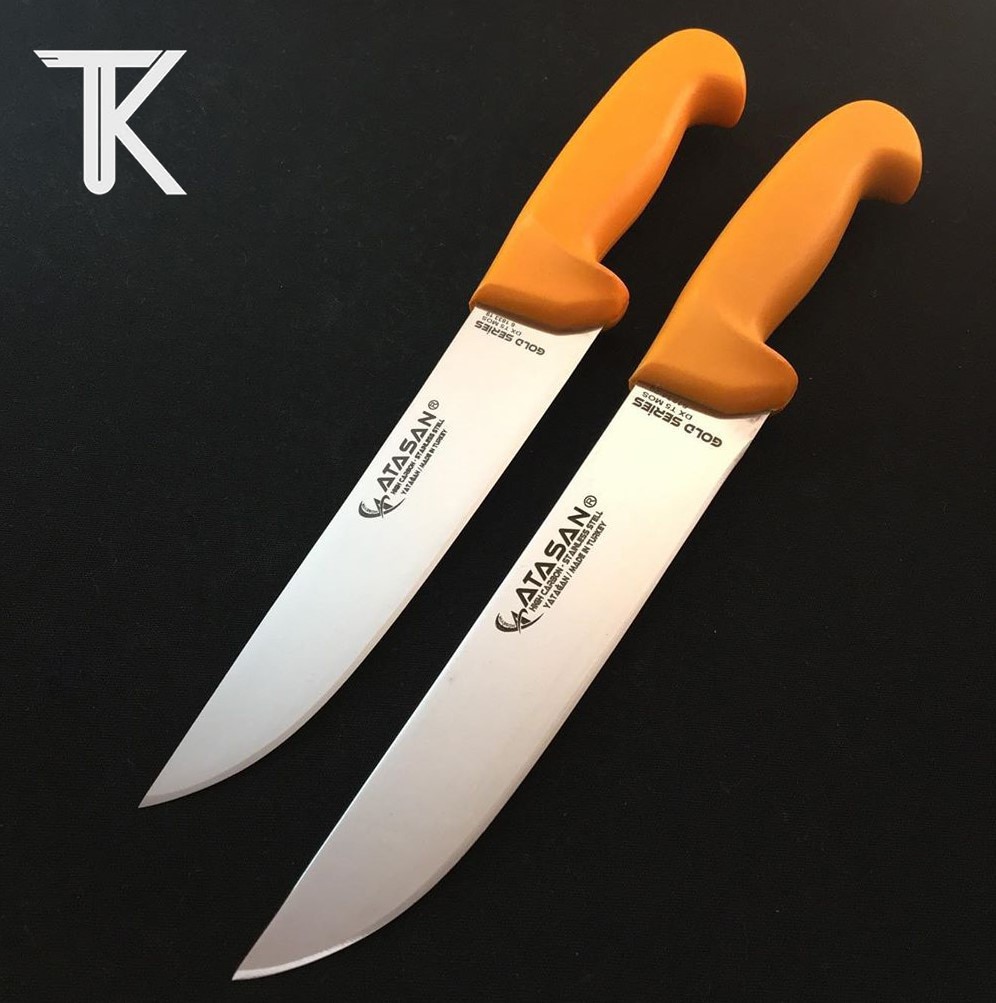 Handmade Knife Kitchen Butcher Knife Set 2-Piece Cutting &amp; Chopping Набор кухонных ножей мясника