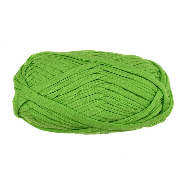 100 g/stks 30M Breien Dikke Draad Gehaakte Doek Garen breien crochetting draad DIY Tas Handtas Tapijt Kussen Katoenen Doek: Grass green