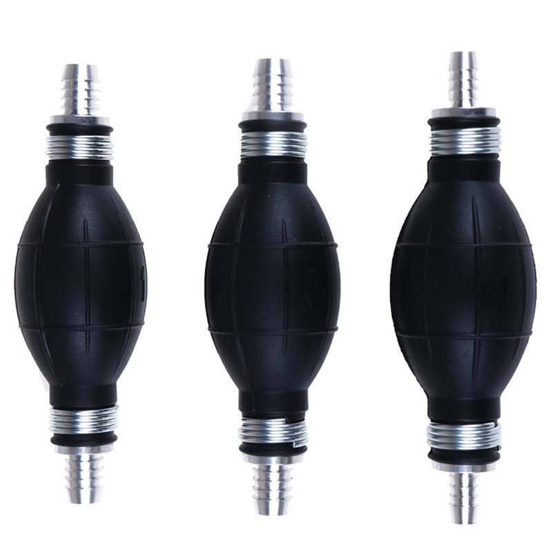 1Pc Hand Fuel Pump Manual Oil Pump Fuel Gas Petrol Transfer Tool For Car Moto Boat Aluminum and Rubber
