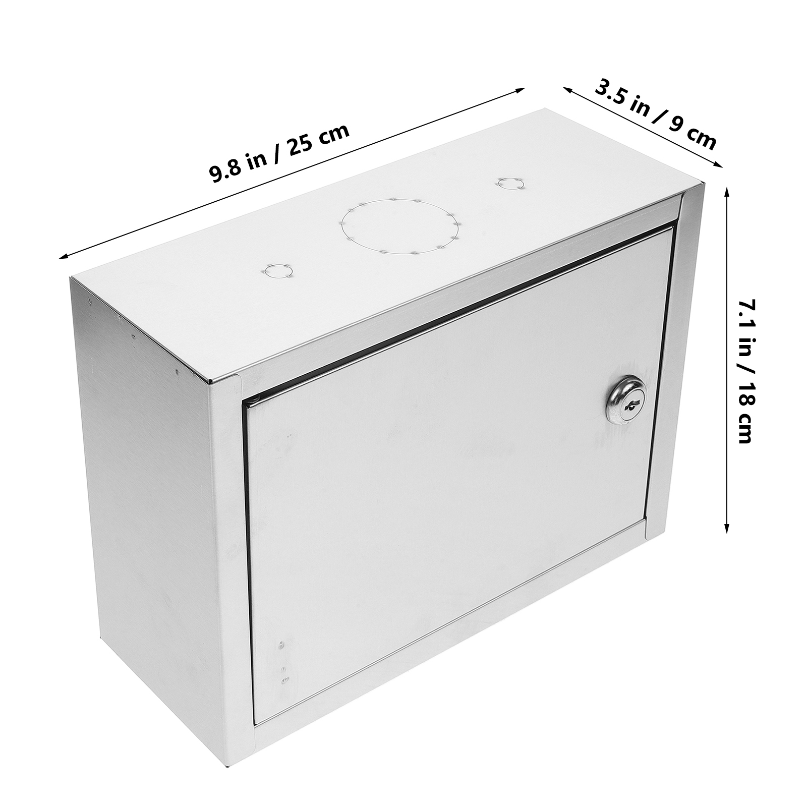 Cerradura de caja montable en la pared para segura, caja de plástico duradera para contenedor de almacenamiento de , caja ganizer de correo: Multicolor