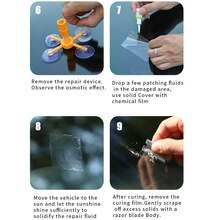 Environmental ABS Car Glass Repair Kit Chip Screen Premium DIY Auto Windshield Wind