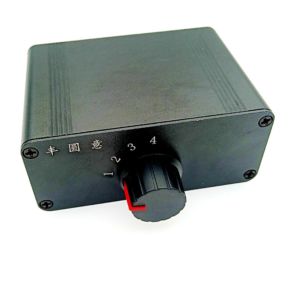 1 Eingang, 4 Ausgänge, 4-Kanal-Audioschalter, RCA-Stereo-Audio-Umschalter, Verteiler, Signalwahlschalter, einzeln steuert