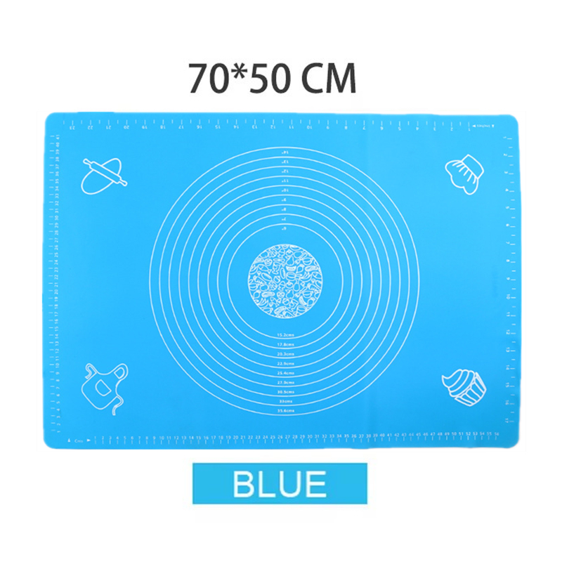 Estera de silicona para hornear, tapetes para masa para amasar, hoja para pastel de Pizza, utensilios para parrilla, utensilios para hornear, almohadilla de mesa, accesorios de pastelería de cocina