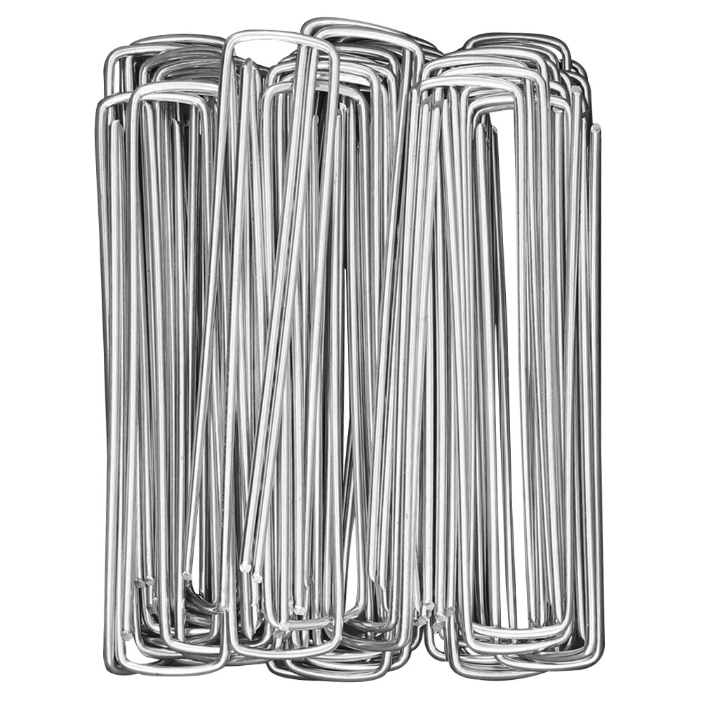 30pcs Landscape Staples Ground Staples Landscaping Staples for Anchoring Fabric: White