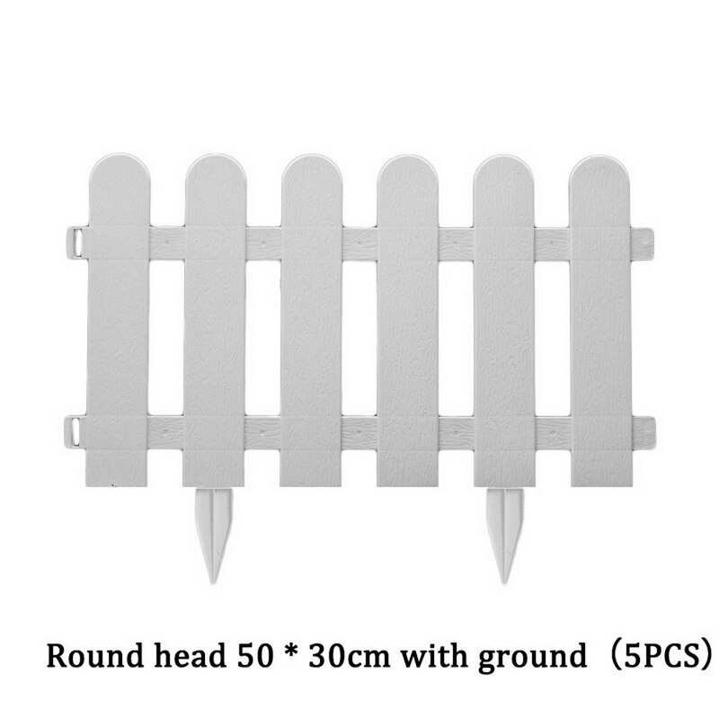 Mini Round Fence Garden Plastic Fence Indoor Outdoor Lawn Patio DIY Fence: G290988