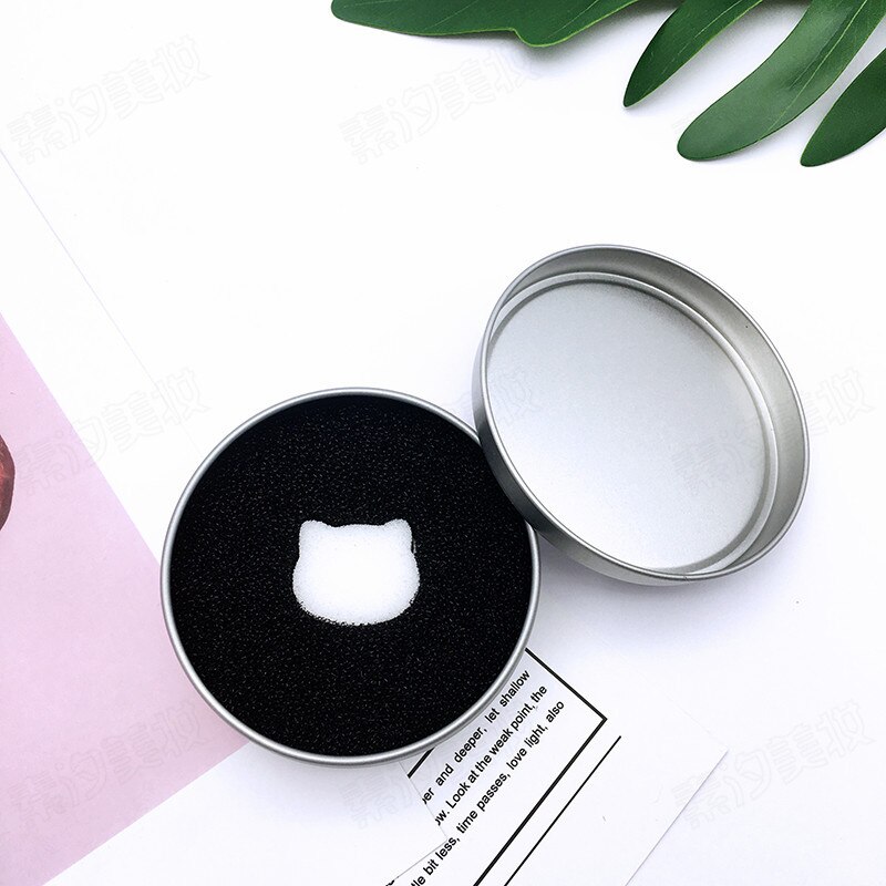 Make-up kwast kleurverwijderaar sponsreiniger aluminium make-up kwasten reinigingsmat doos poederborstel wasscrubber tslm 1