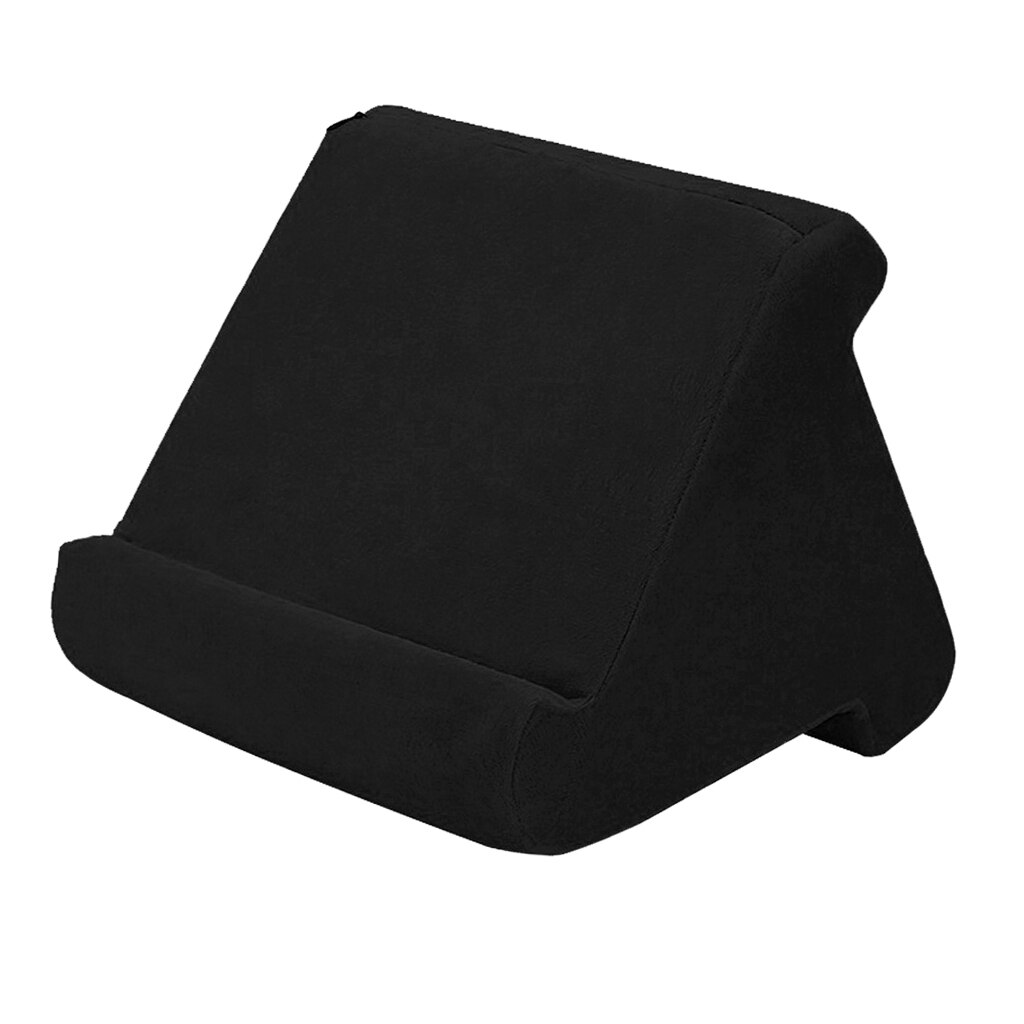Multi-Angle Soft Pillow Lap Stand For IPad Tablet EReaders Magazine Holder: Black