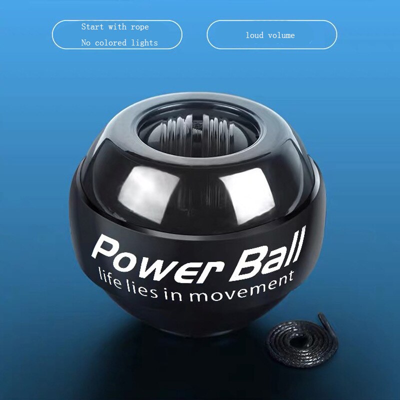 regnbue ledet muskelkraft ball håndledd ball trener slappe gyroskop powerball gyro væpne trener forsterker treningsutstyr: Plomme