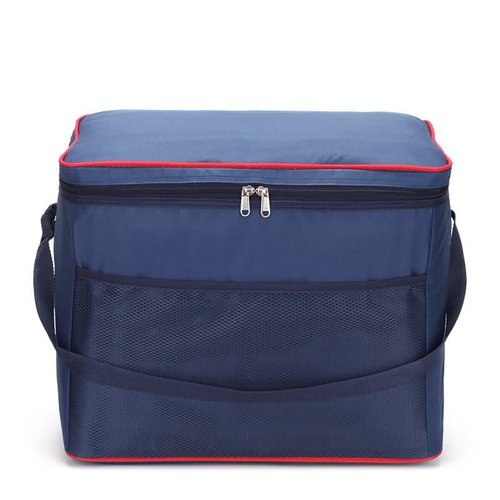 35L große kapazität faltbare dicht kühltasche lebensmittel wein fahrzeug isolierung kühles eis pack picknick mittagessen box thermische schulter tasche: Blau