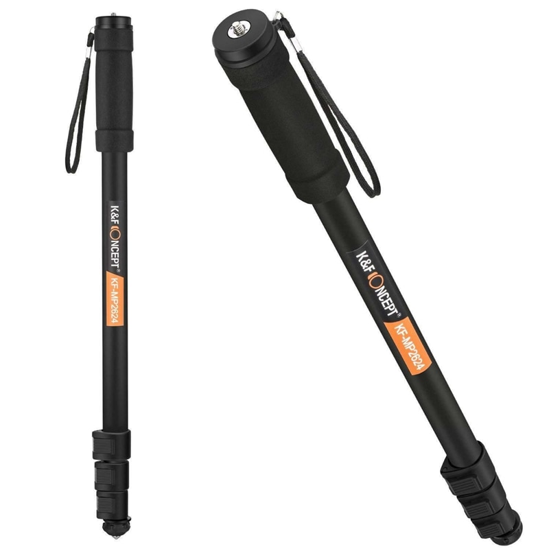 K&F Concept Compact Camera Monopod Aluminum Lightweight 67 inch For Canon Nikon Sony