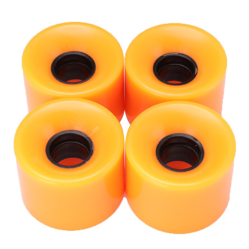 Pu Skateboard Wielen 60Mm X 45Mm Road Skate Pro Speed Up 4Pcs Wielen Skateboard Onderdelen Accessoires Voor gronden Asfalt Road: Oranje