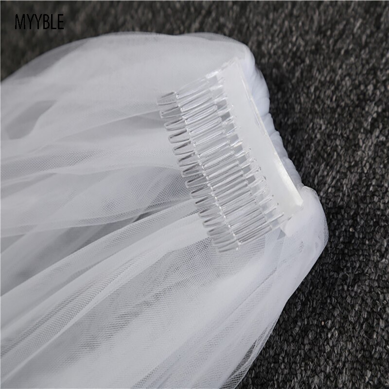 Venta al por Bürgermeister 3M 5M Velo De novia marfil blanco velo De novia velo De Fest accesorios de boda con peine De novia einfache