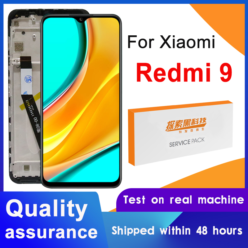 100% getestet 6.53 &#39;&#39;Anzeige Ersatz Für Xiaomi Redmi 9 LCD berühren Bildschirm Digitizer Montage Redmi9 M2004J19G M2004J19C LCD