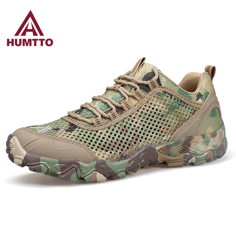 HUMTTO Breathable Summer Shoes for Men Non-slip Sports Hiking Shoes Man Outdoor Luxury Trekking Climbing Mens Sneakers