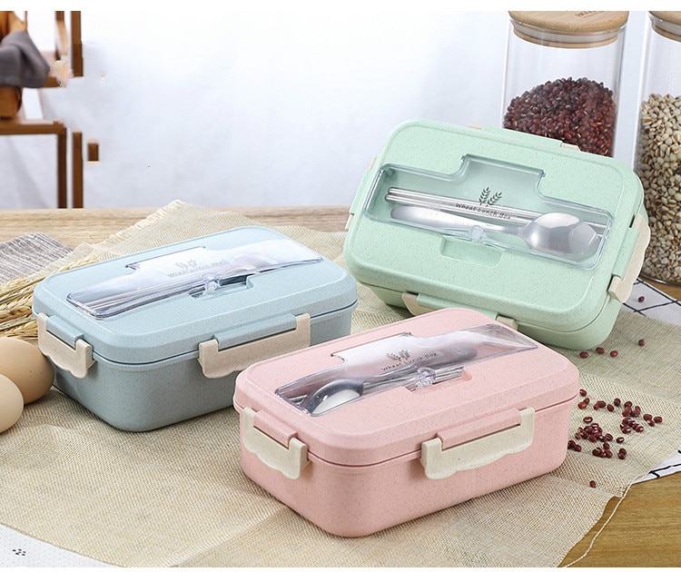 Magnetron Lunchbox Tarwestro Servies Voedsel Opslag Container Kinderen Kids School Office Draagbare Bento Box