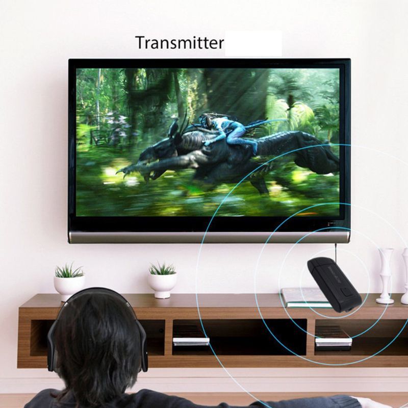Wireless Bluetooth 4.2 Transmitter 3.5MM Stereo AUX Music Adapter USB Dongle Receiver For TV PC Computer Phone Headphone Accesso