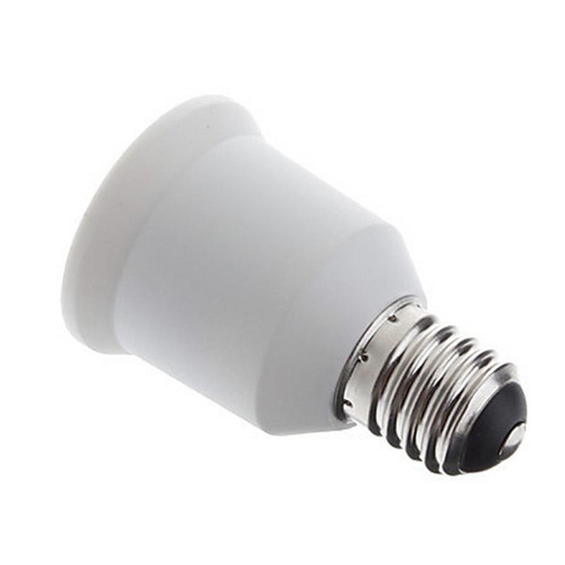 1 stk praktisk  e17 lampe fatning  e17 to e27 led pære base lampe fatning adapter holder konverter lys tilbehør