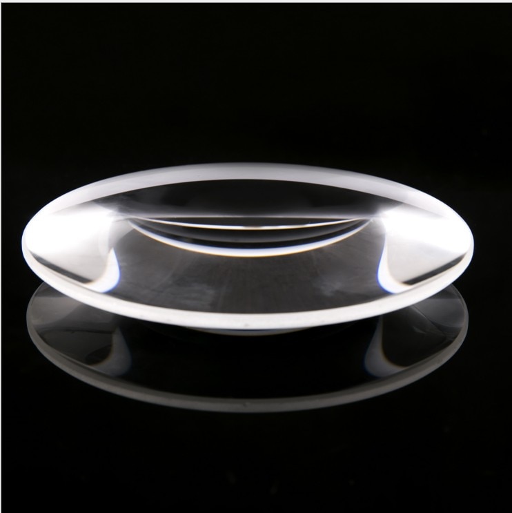 Optical Glass Biconvex Lens Large Diameter 120mm Focal Length 132mm Magnifying Glass Condensing Large Convex Lens